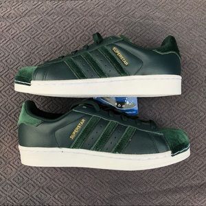 Adidas Superstar Green Suede & Leather